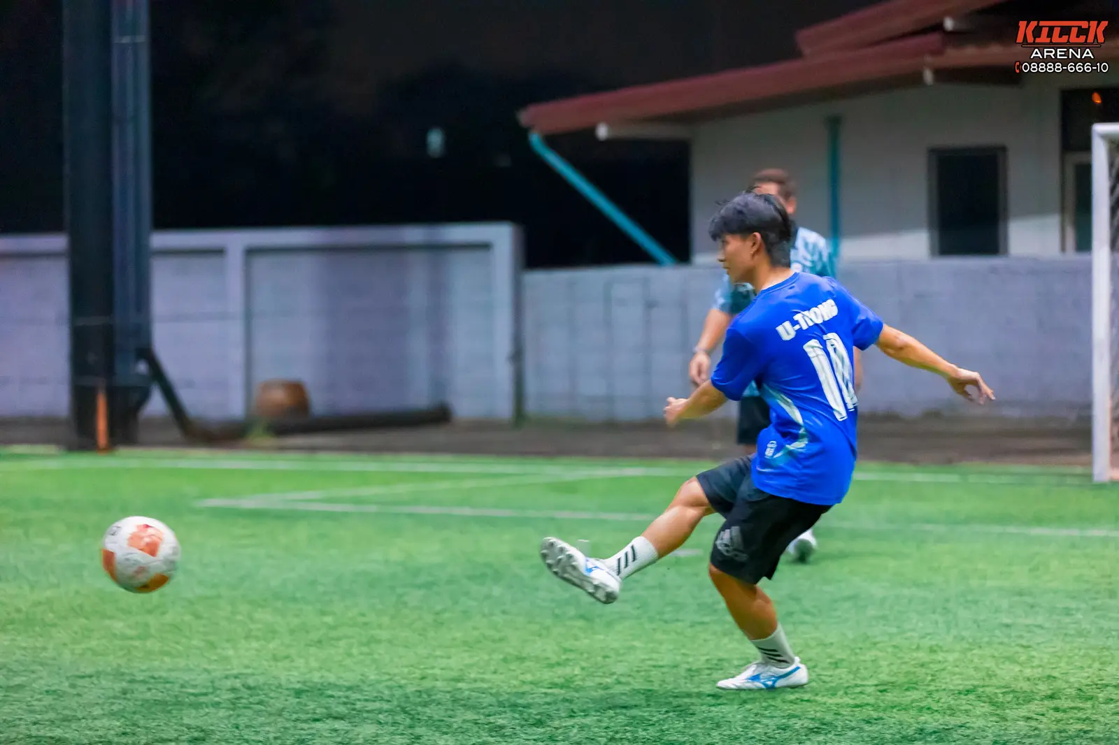 A pass across the pitch